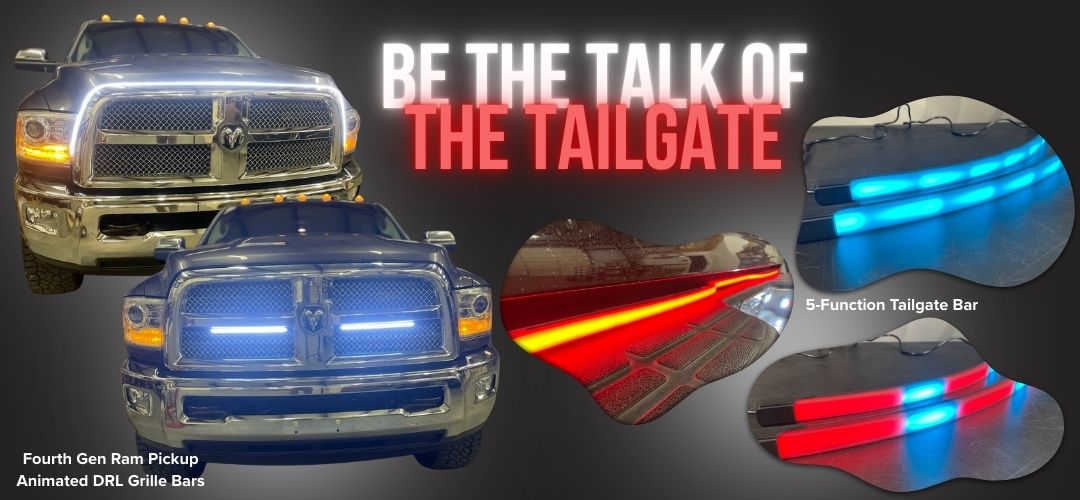 Sparksmith Highlight: Ram 1500 Animated DRL Grille Bars & 5-Function Tailgate Light Bar