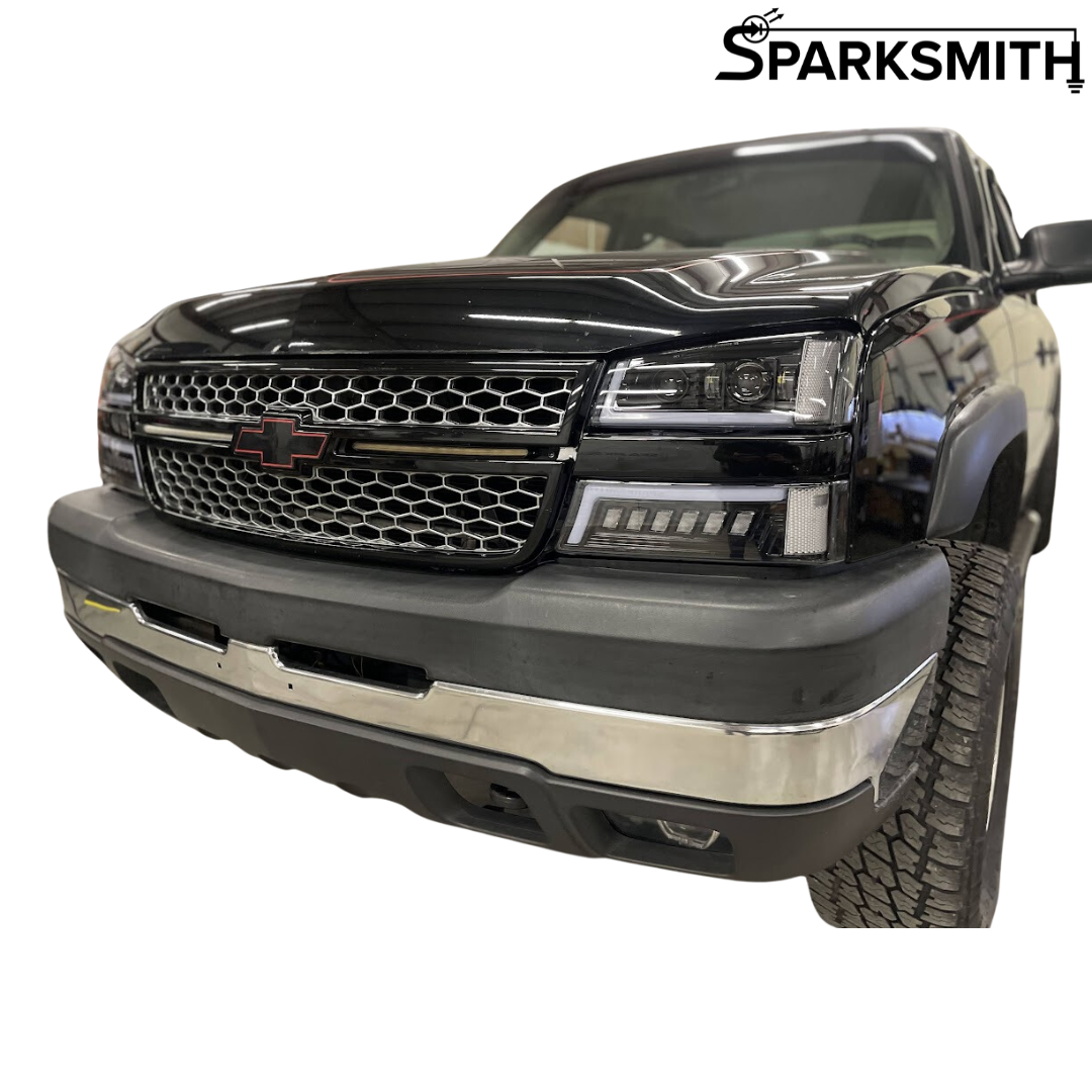 03-07 Silverado Full LED Projector Headlights Animated/Sequential