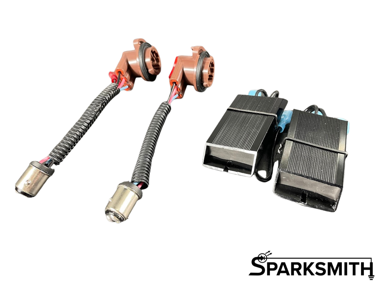 1157 to 3157 Conversion Harness - Plug & Play Resistor Kit Prevents Hyperflash