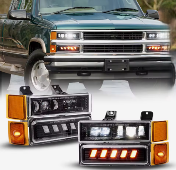 1994-1998 Chevrolet Silverado Suburban LED Headlight Set