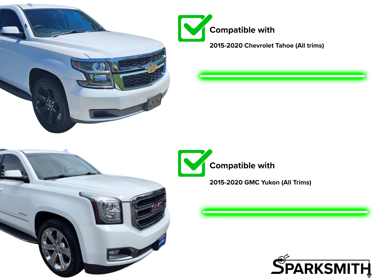 Chevrolet / GMC / Cadillac Tahoe, Suburban, Yukon, Escalade Headlight Adapter for LED Headlights (2015-2020)