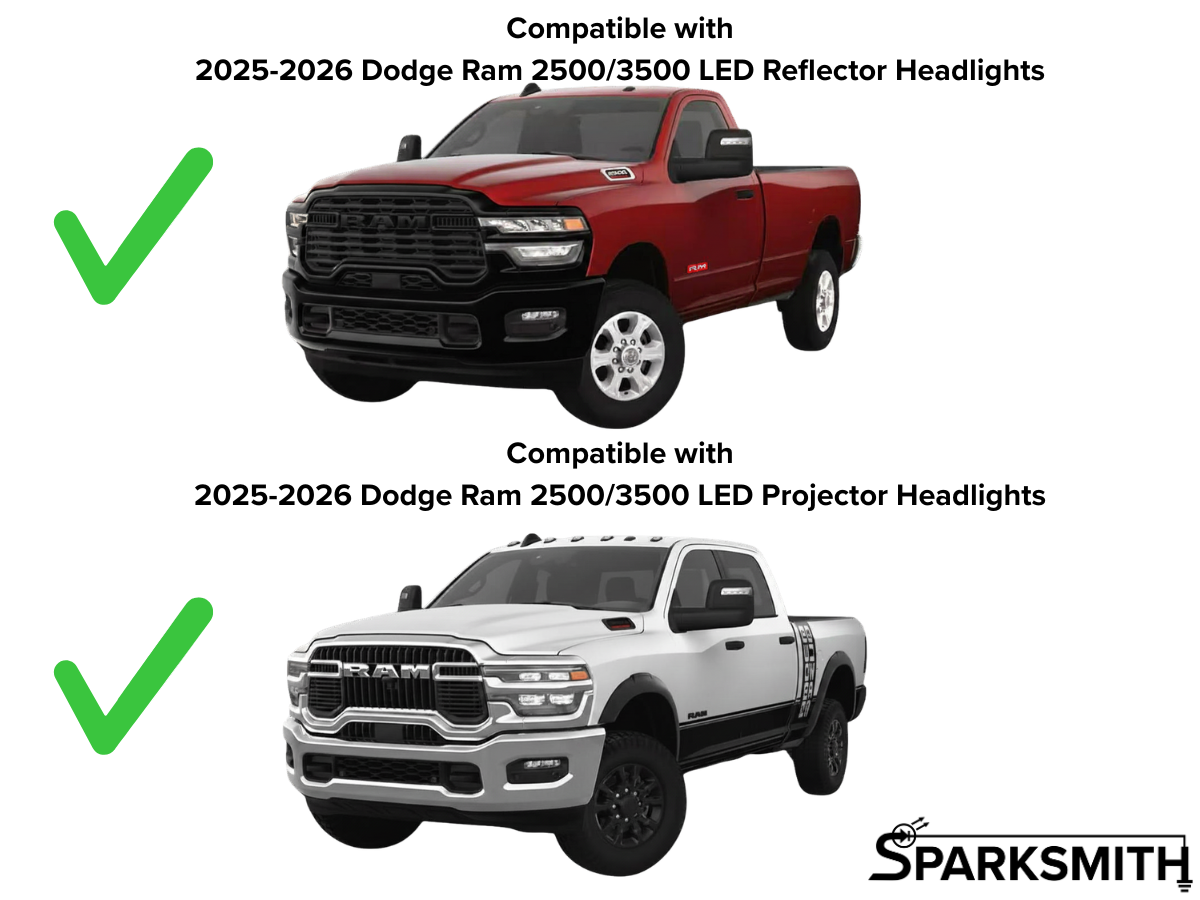 Dodge Ram 2500 & 3500 DRL Adapter for LED Headlights (2025-2026)