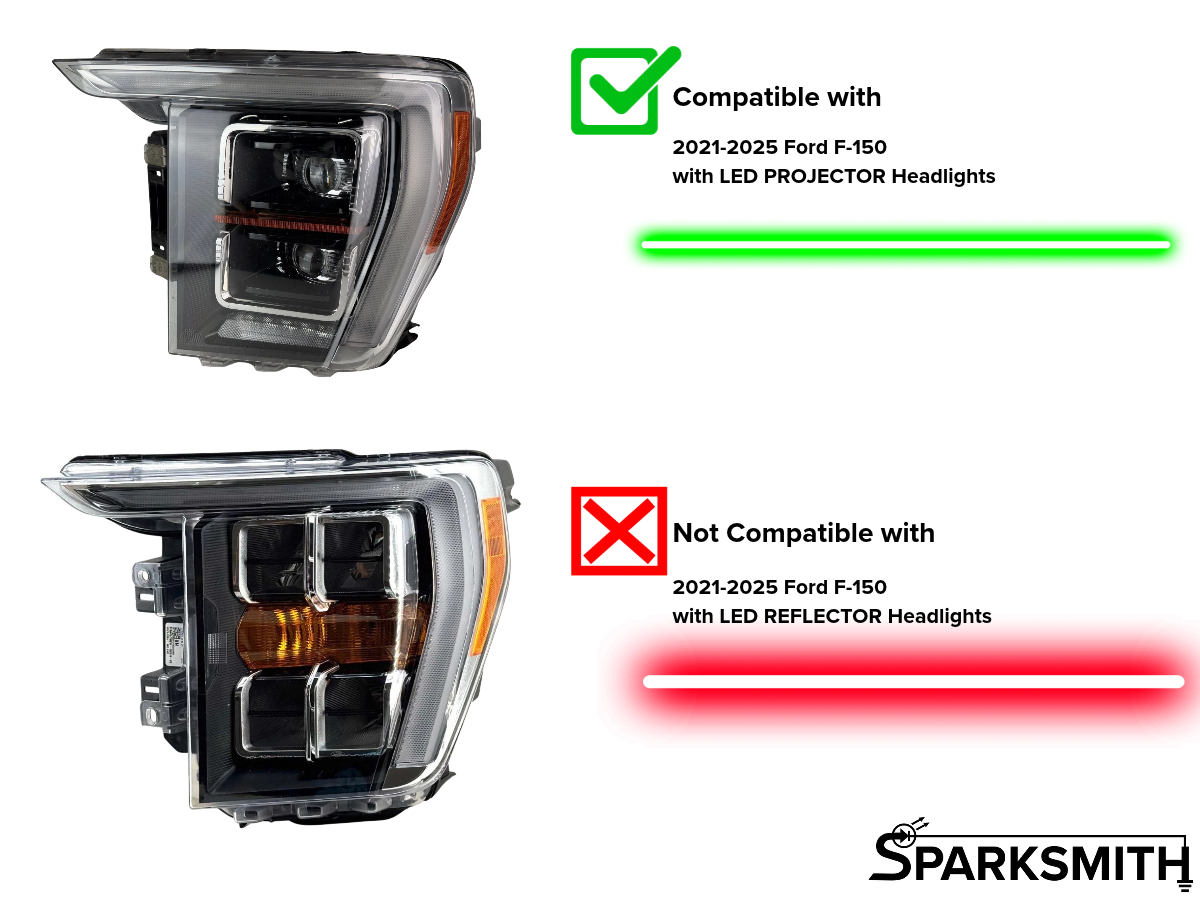 Ford F-150 Parking Lights Accessory Power Adapter for LED Projector Headlights (2021-2025)