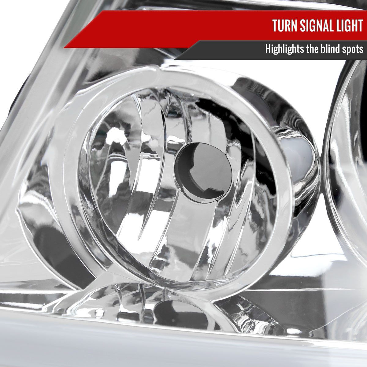 2004-2008 Ford F-150/ 2006-2008 Lincoln Mark LT Projector Style Headlights w/ LED Bar (Chrome Housing/Clear Lens)