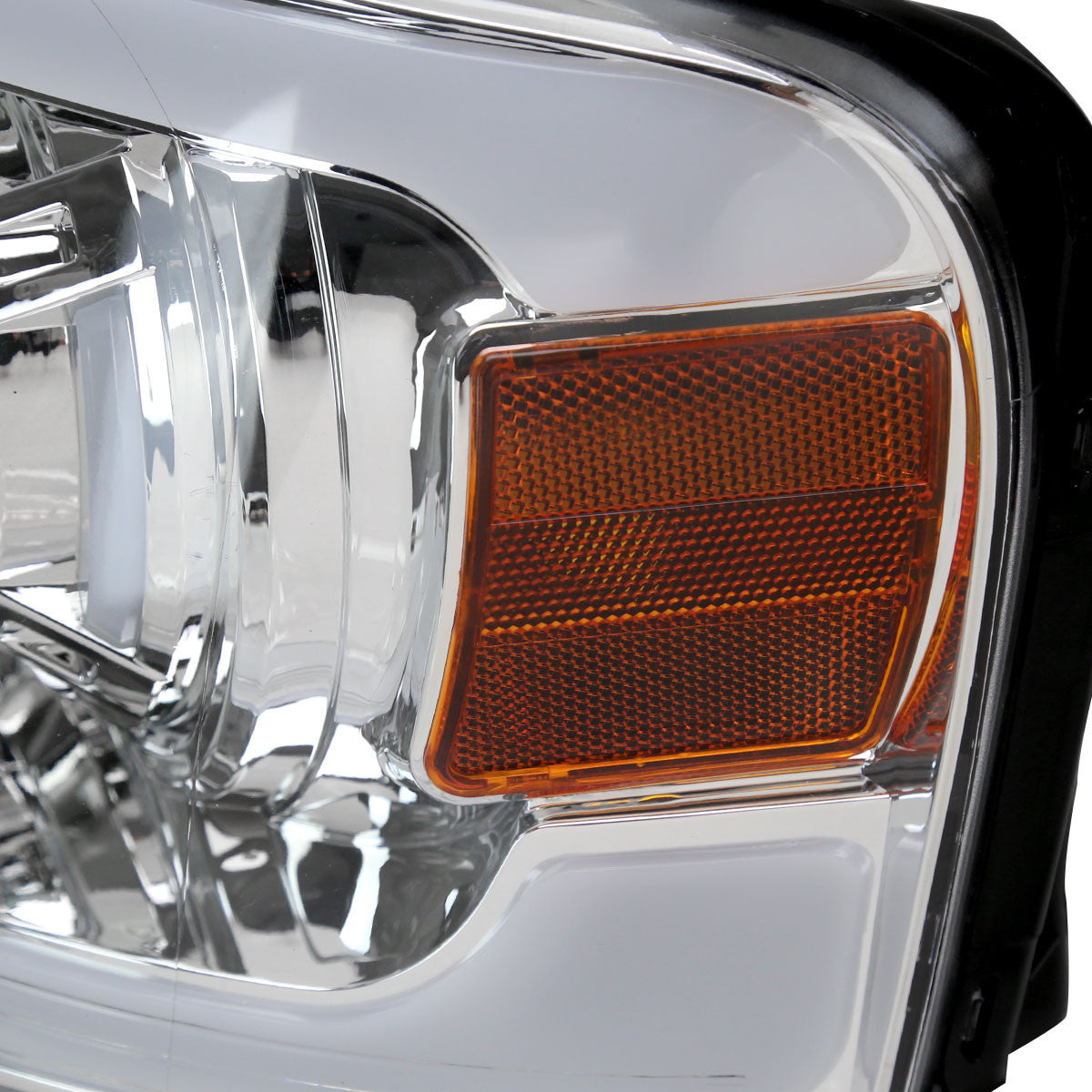 2004-2008 Ford F-150/ 2006-2008 Lincoln Mark LT Projector Style Headlights w/ LED Bar (Chrome Housing/Clear Lens)