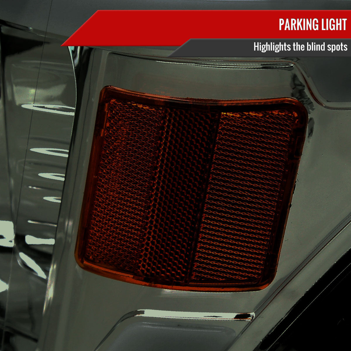 2009-2014 Ford F-150 LED Strip Projector Headlights (Chrome Housing/Smoked Lens)