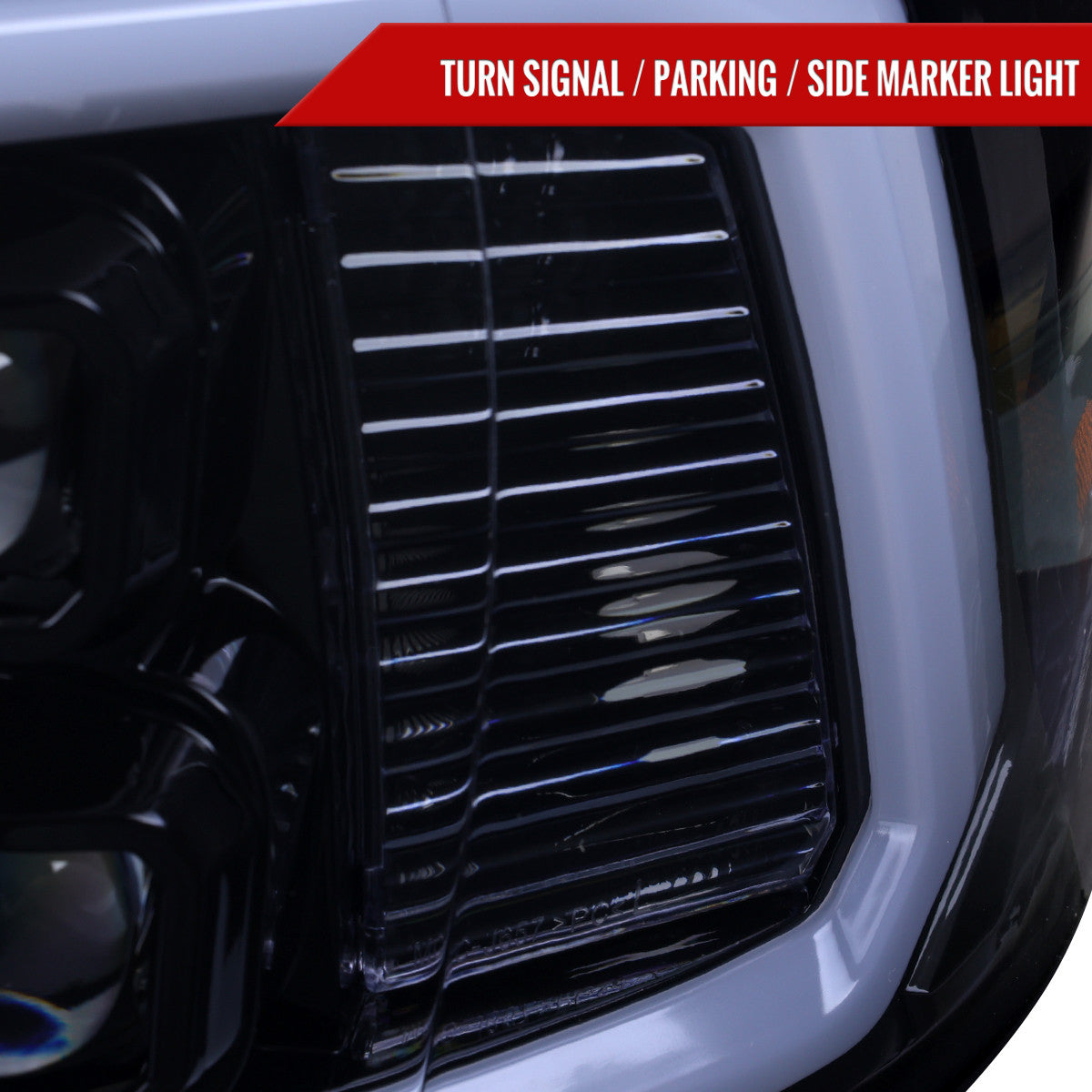 2009-2018 Dodge RAM 1500 / 2019 RAM Classic / 2010-2018 RAM 2500 3500 LED Bar Sequential Turn Signal Projector Headlights (Glossy Black Housing / Smoked Lens)
