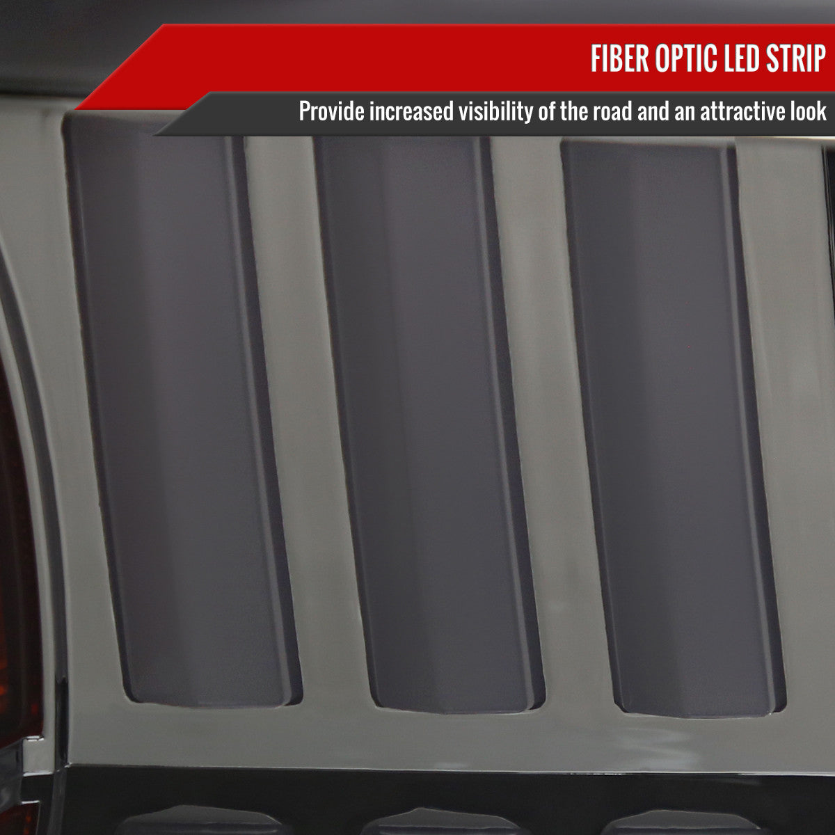 2015-2017 Ford F-150 LED Bar Projector Headlights (Chrome Housing / Smoked Lens)