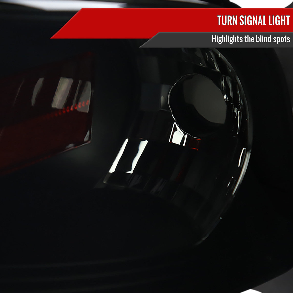 1994-2001 Dodge RAM 1500/ 1994-2002 RAM 2500 3500 Projector Headlights w/ SMD LED Light Strip (Black Housing/Smoked Lens)