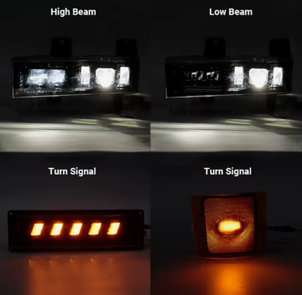 1994-1998 Chevrolet Silverado Suburban LED Headlight Set