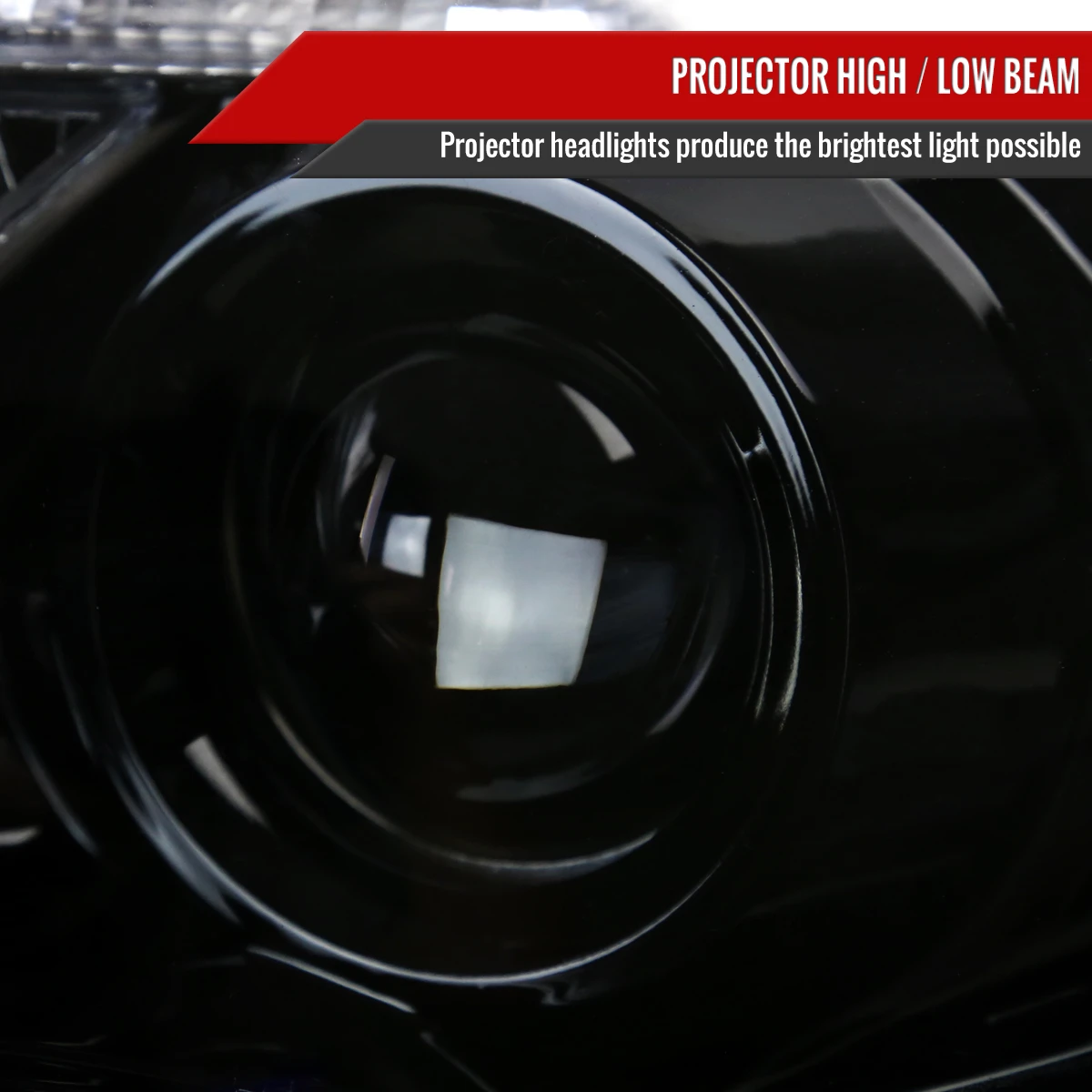 2011-2013 Toyota Corolla Projector Headlights w/ LED Light Strip (Glossy Black Housing/Smoked Lens)