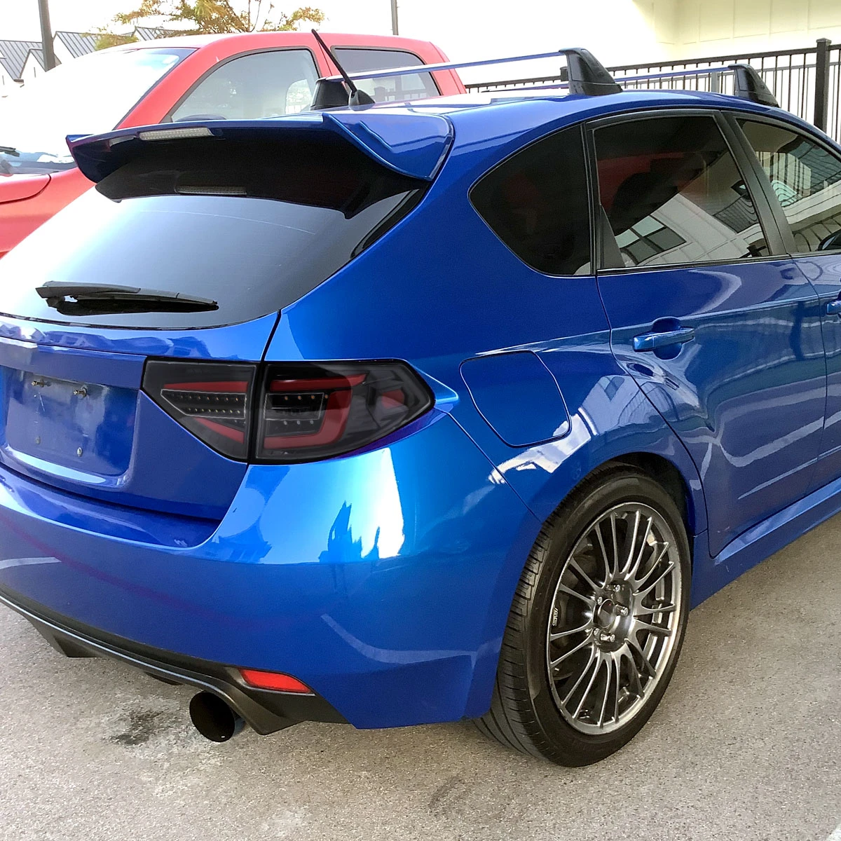 2008-2014 Subaru Impreza WRX Hatchback LED Sequential Tube Tail Lights (Glossy Black Housing/Clear Lens)