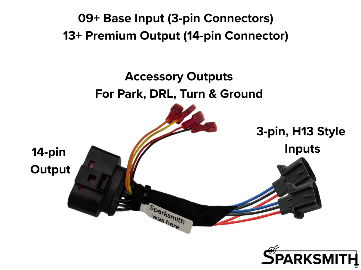 Dodge Ram 4th Gen Headlight Accessory Power Adapters (2009-2024)