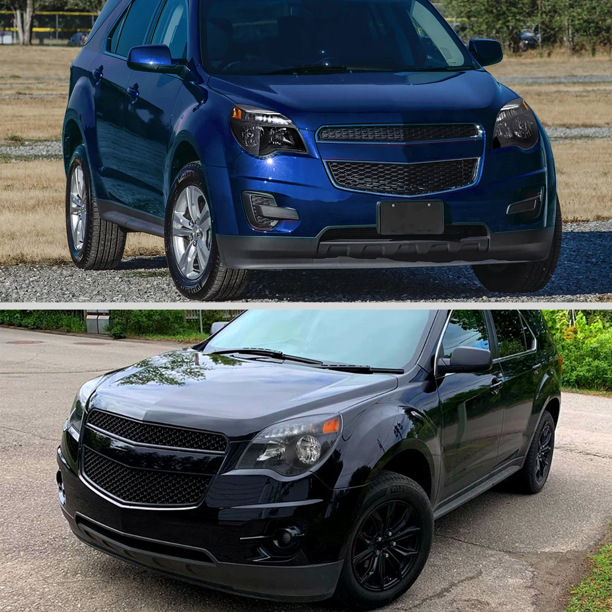 2010–2015 Chevrolet Equinox Factory Style Headlights (Matte Black Housing / Clear Lens)