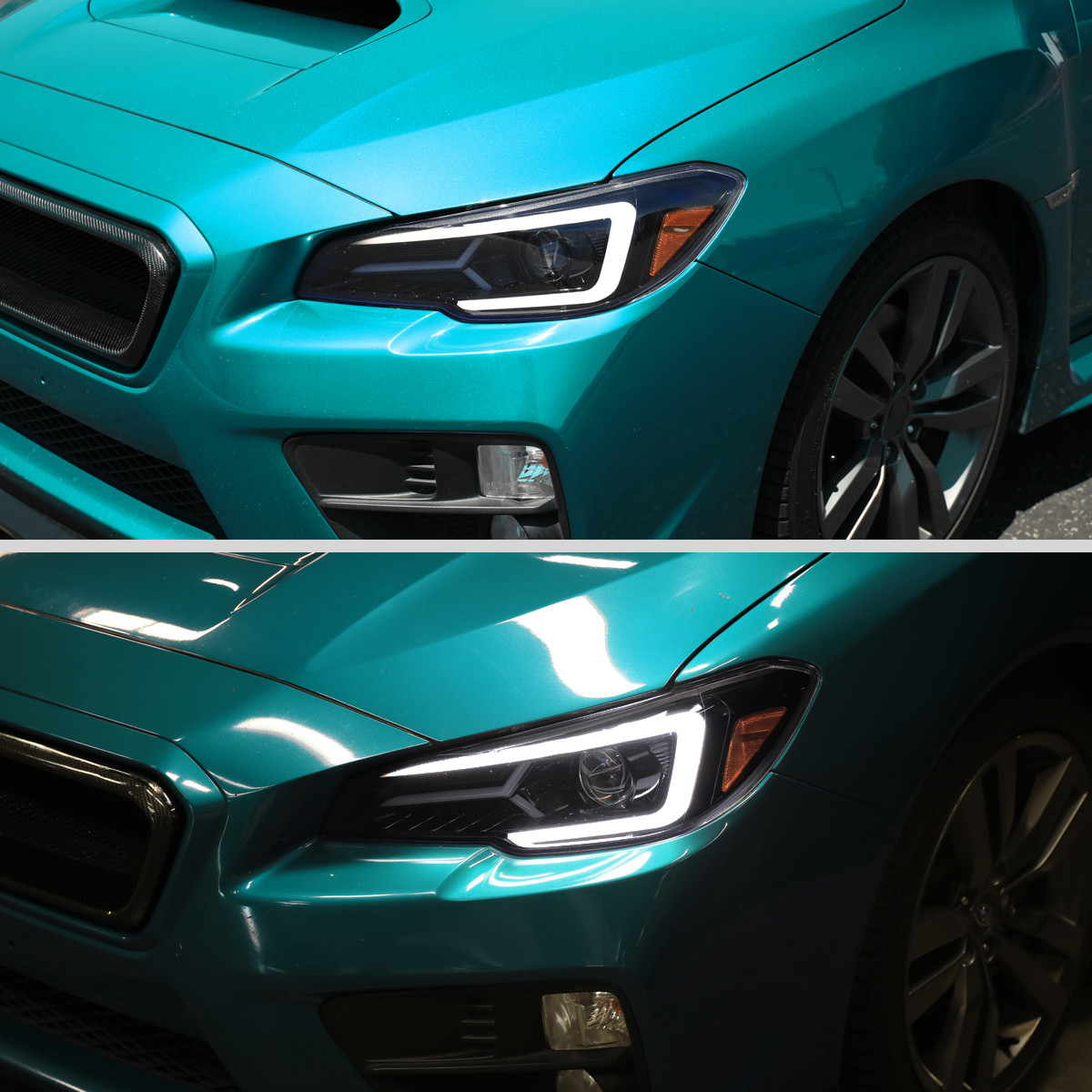 2015-2021 Subaru Impreza WRX/STI LED Bar Sequential Turn Signal (Glossy Black Housing/Smoked Lens)
