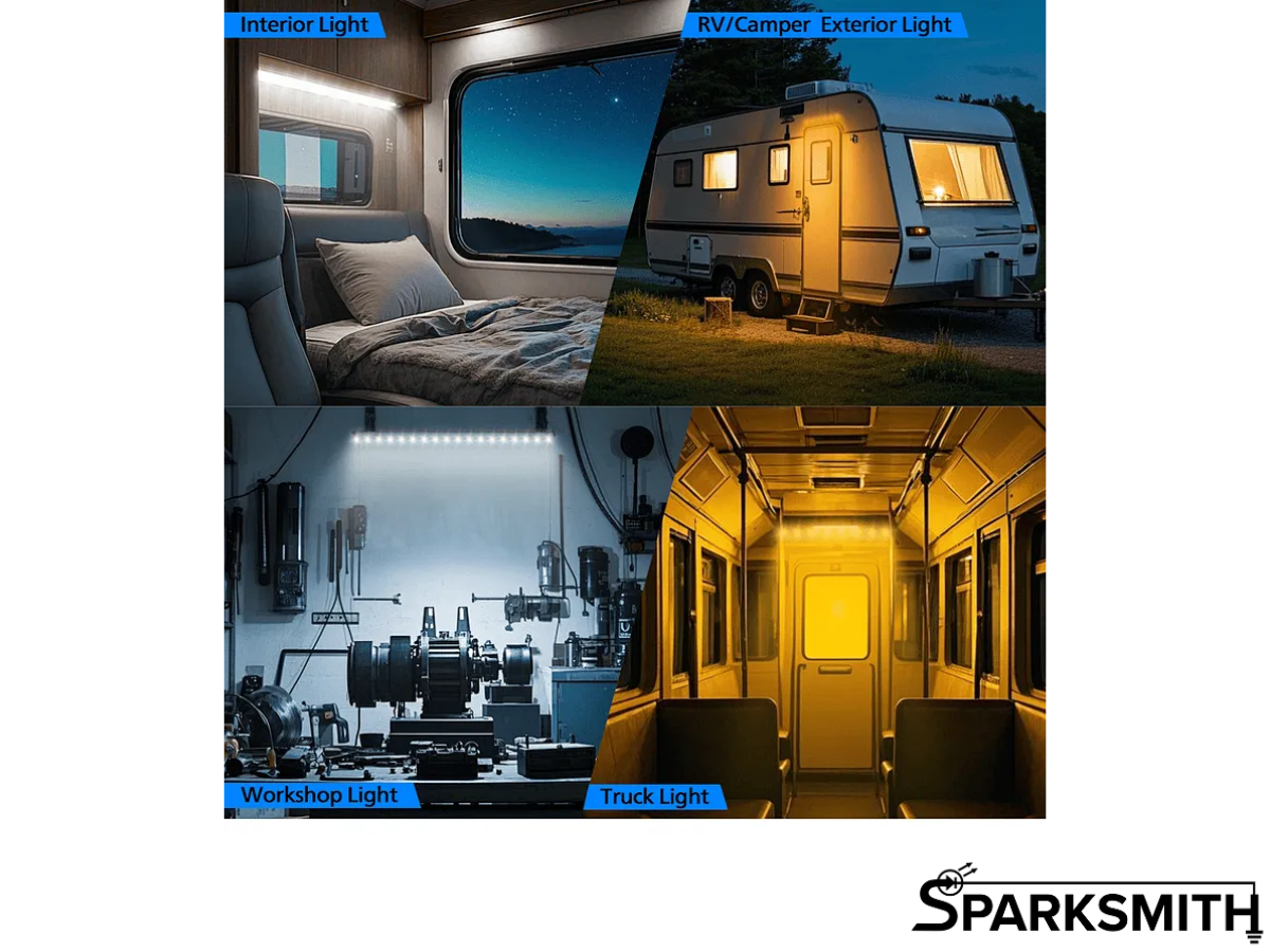 Dimmable 3-Color Outdoor Camping Light (sold individually)