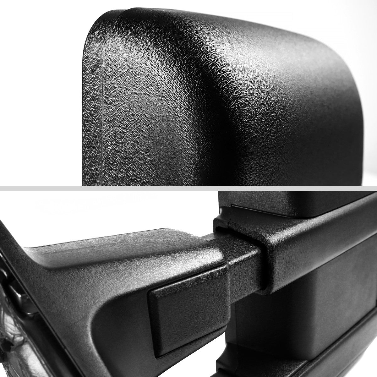 1999-2016 Ford F-250/F-350/F-450/F-550 Manual Adjustable & Extendable Towing Mirrors w/ Amber Lens Turn Signal Lights