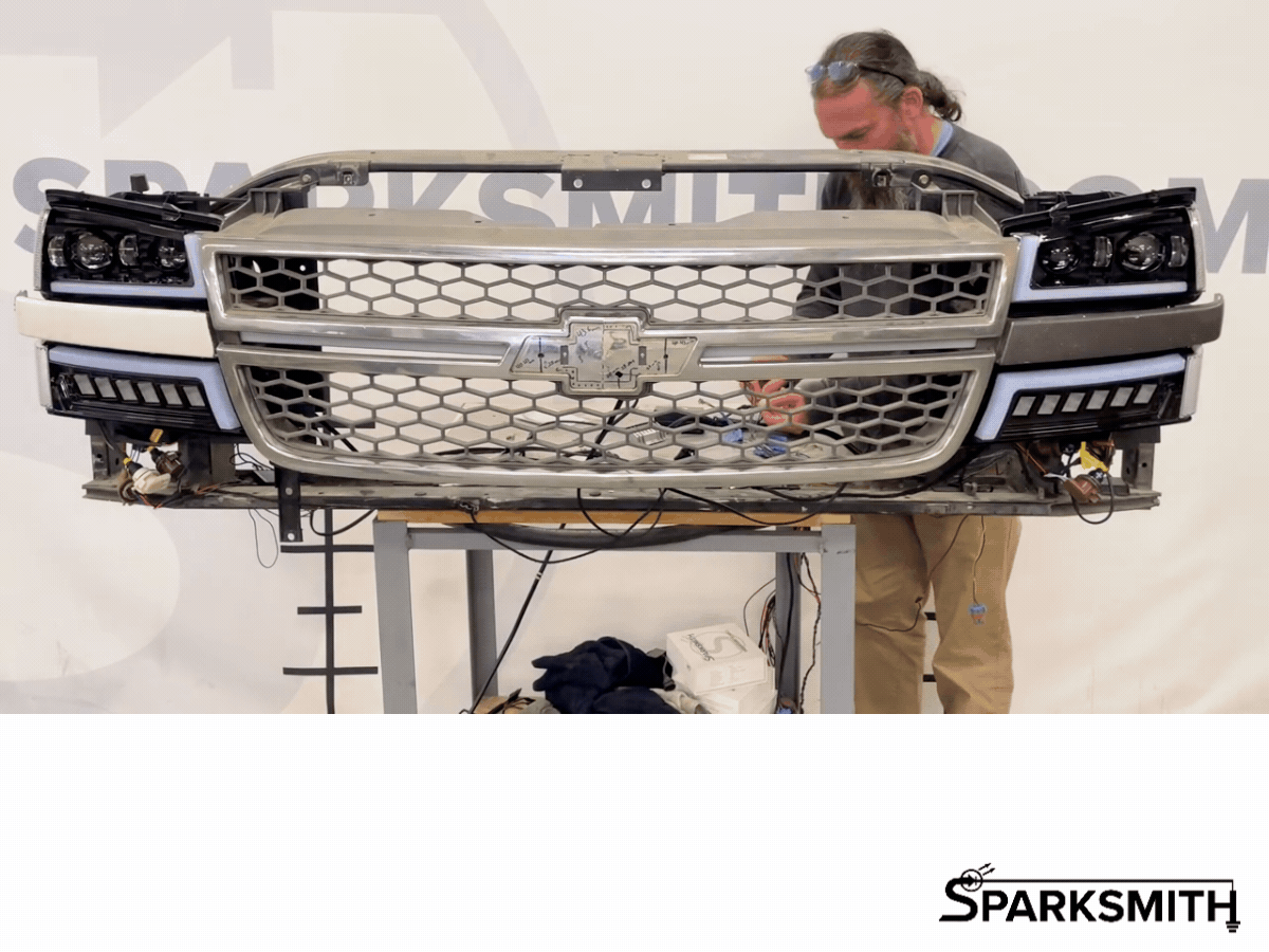 03-07 Silverado Full LED ShowMode Headlights - Animated Startup, Sequential Turn, Chasing RGB