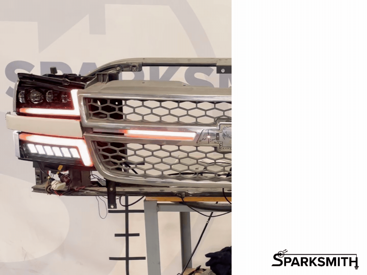 03-07 Silverado Full LED ShowMode Headlights - Animated Startup, Sequential Turn, Chasing RGB
