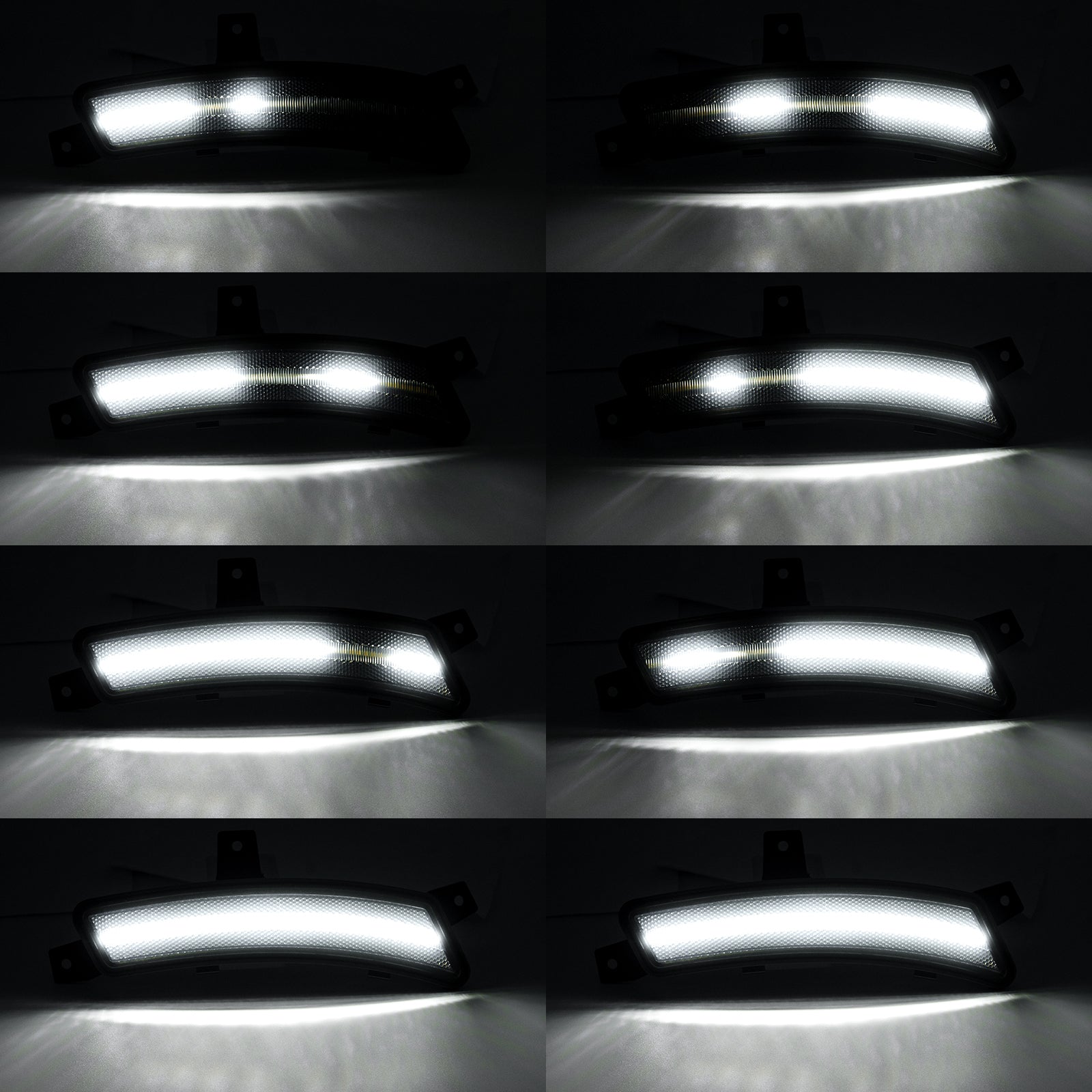 2025+ Yukon, Tahoe, Escalade: White Animated LED Side Marker, Smoked Lens
