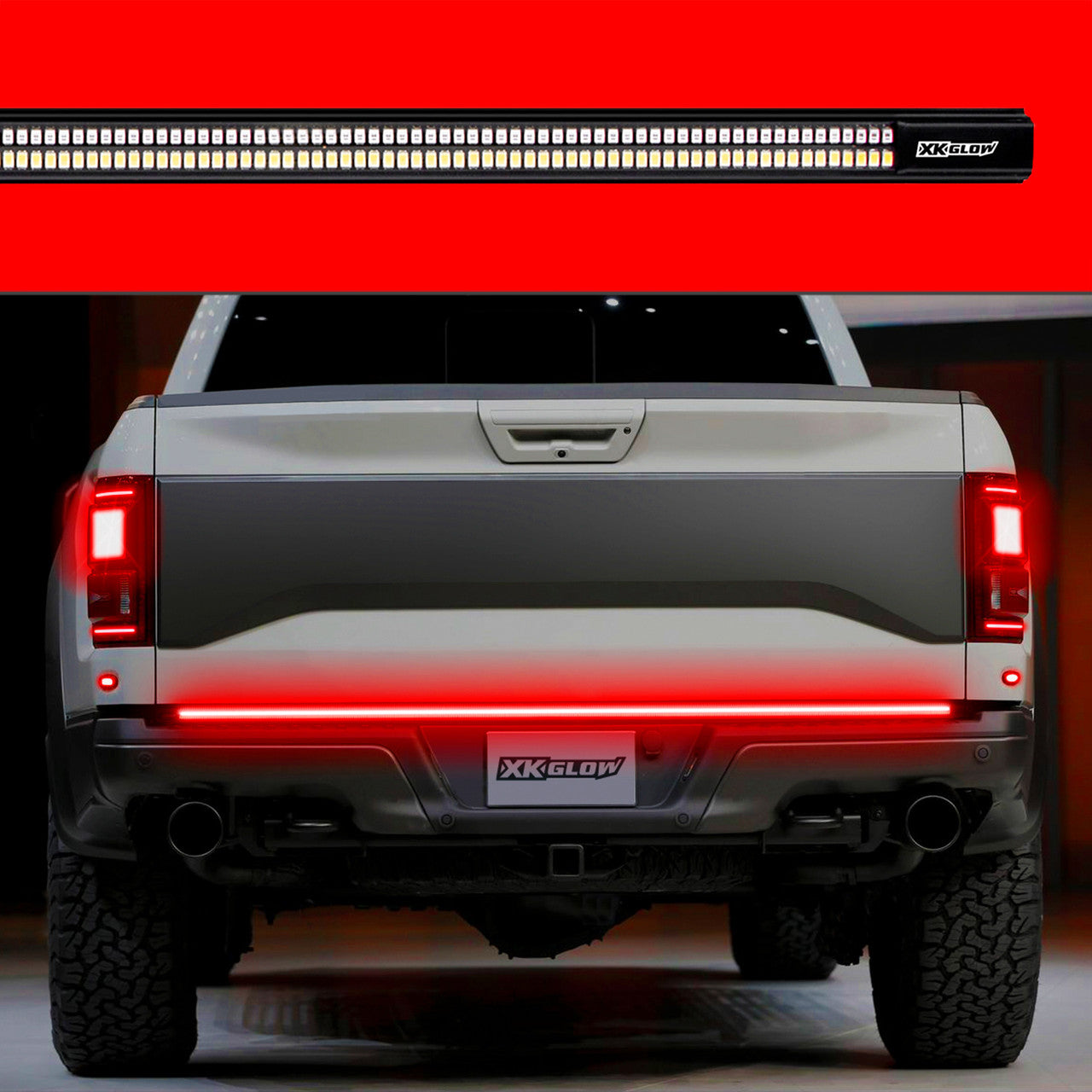 XKGlow Truck Tailgate LED Light Bar with Sequential Turn Signal