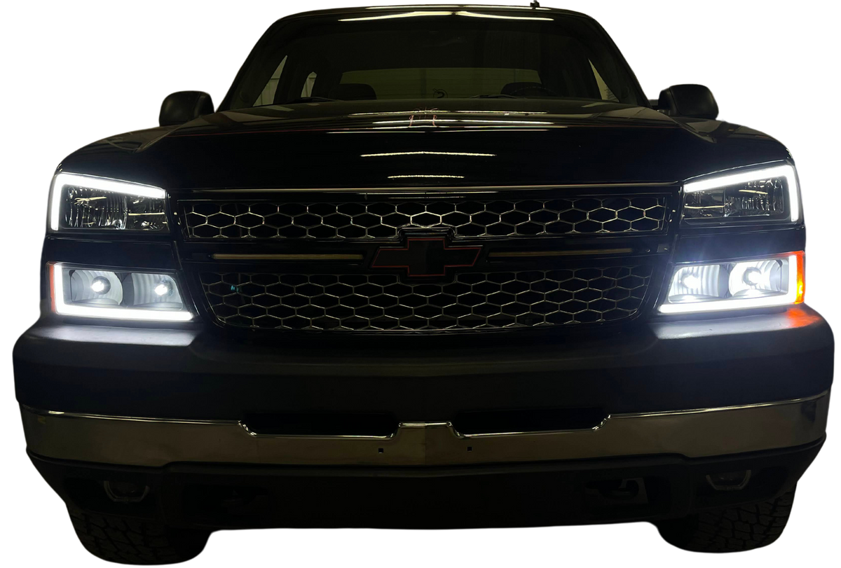 03-07 Chevrolet Silverado DRL Grille Light Bars