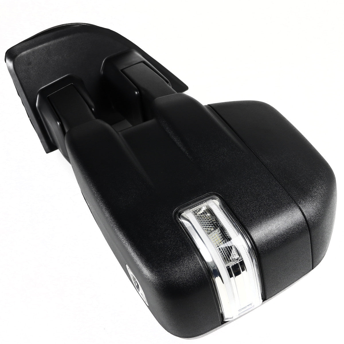 2015-2020 Ford F-150 Power Adjustable, Heated, & Manual Extendable Towing Mirrors w/ Clear Lens Sequential LED Turn Signal, Clearance, Puddle, & Auxiliary Lights