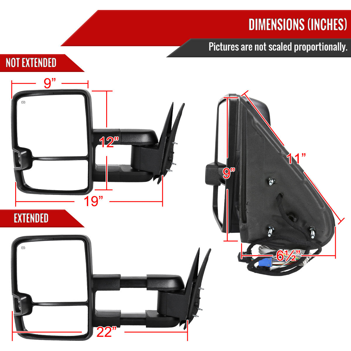 2003-2007 Silverado Tow Mirrors