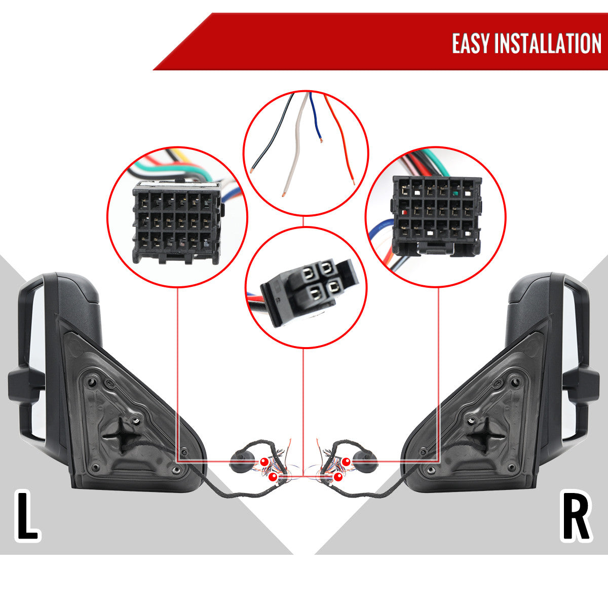 2014-2018 Chevy 1500 Tow Mirrors