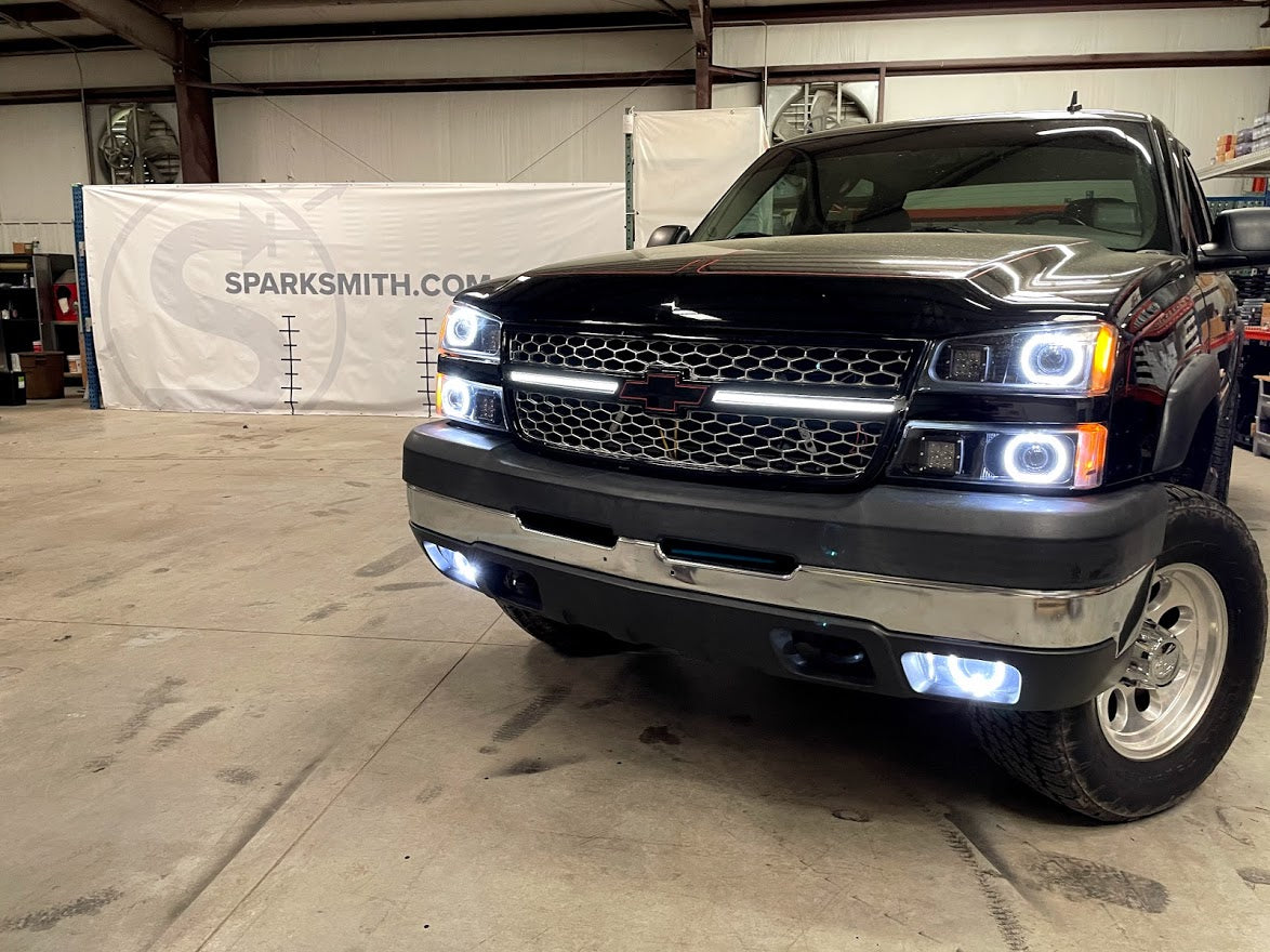 03-07 Chevrolet Silverado DRL Grille Light Bars