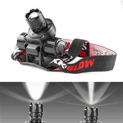 Spot and Flood Retractable Lens Heavy-Duty CREE LED Headlamp
