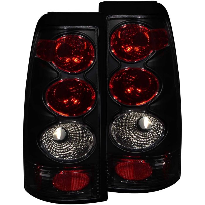 CHEVY SILVERADO 1500/2500 99-02 / 3500 01-03 / GMC SIERRA 1500/2500 99-06 TAIL LIGHTS CHROME DARK SMOKE LENS