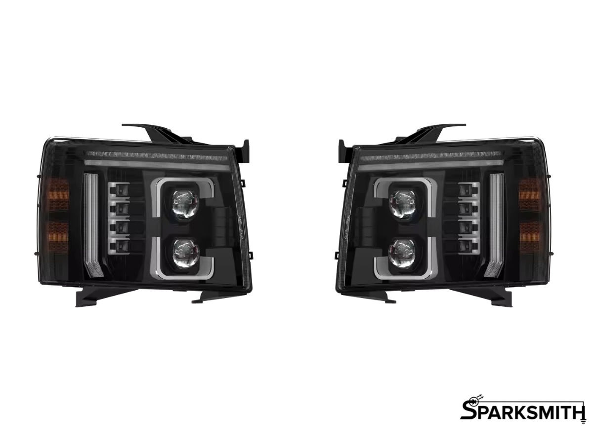 07-14 Silverado Full LED Projector Headlights