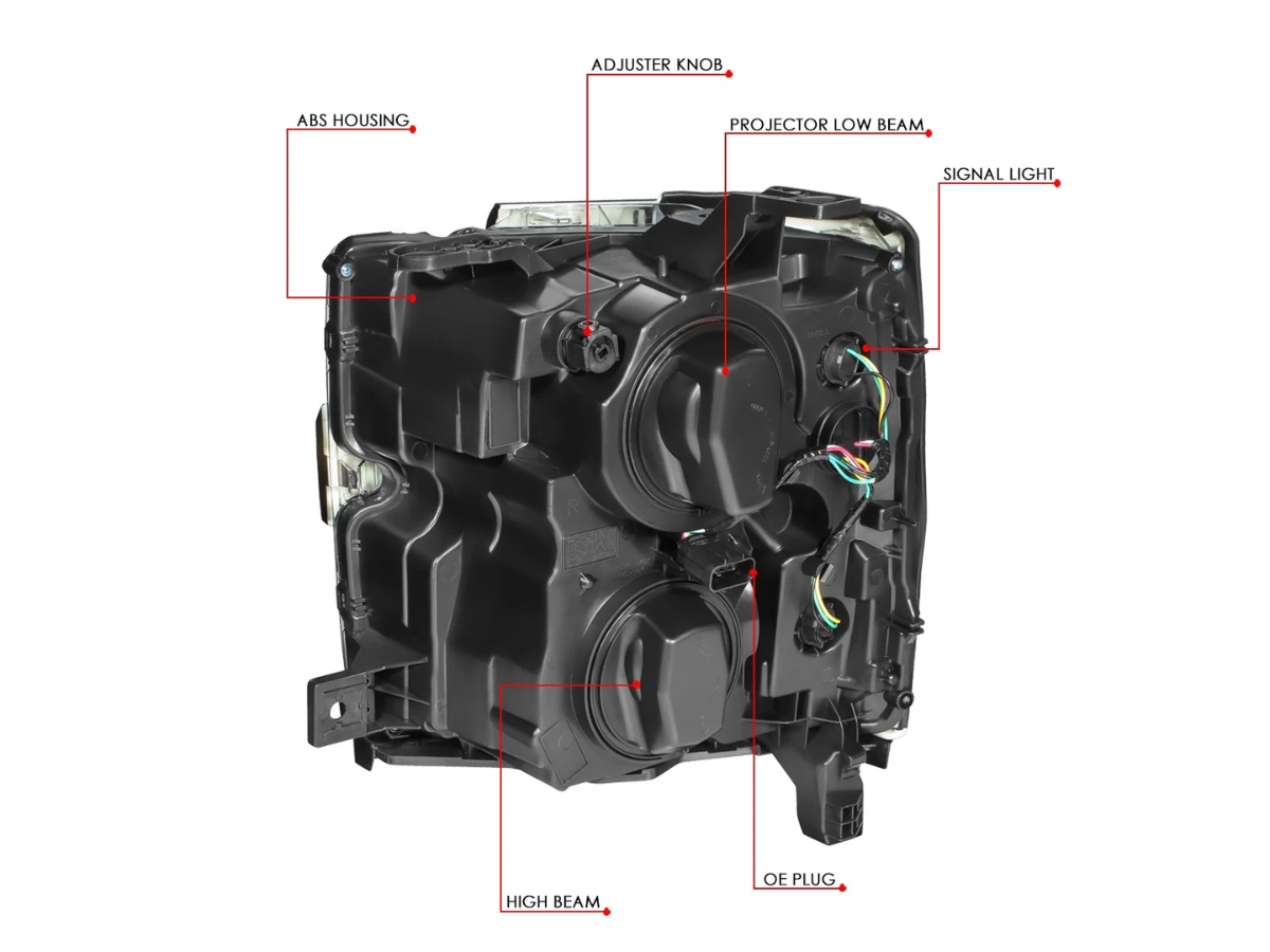 15-19 Chevy Silverado 2500HD/3500HD CLEAR LENS Projector Headlight Set