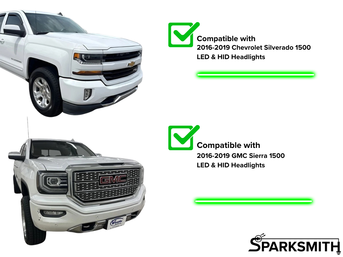 Chevrolet / GMC 1500 Headight Adapter for HID/LED Headlights (2016-2019)