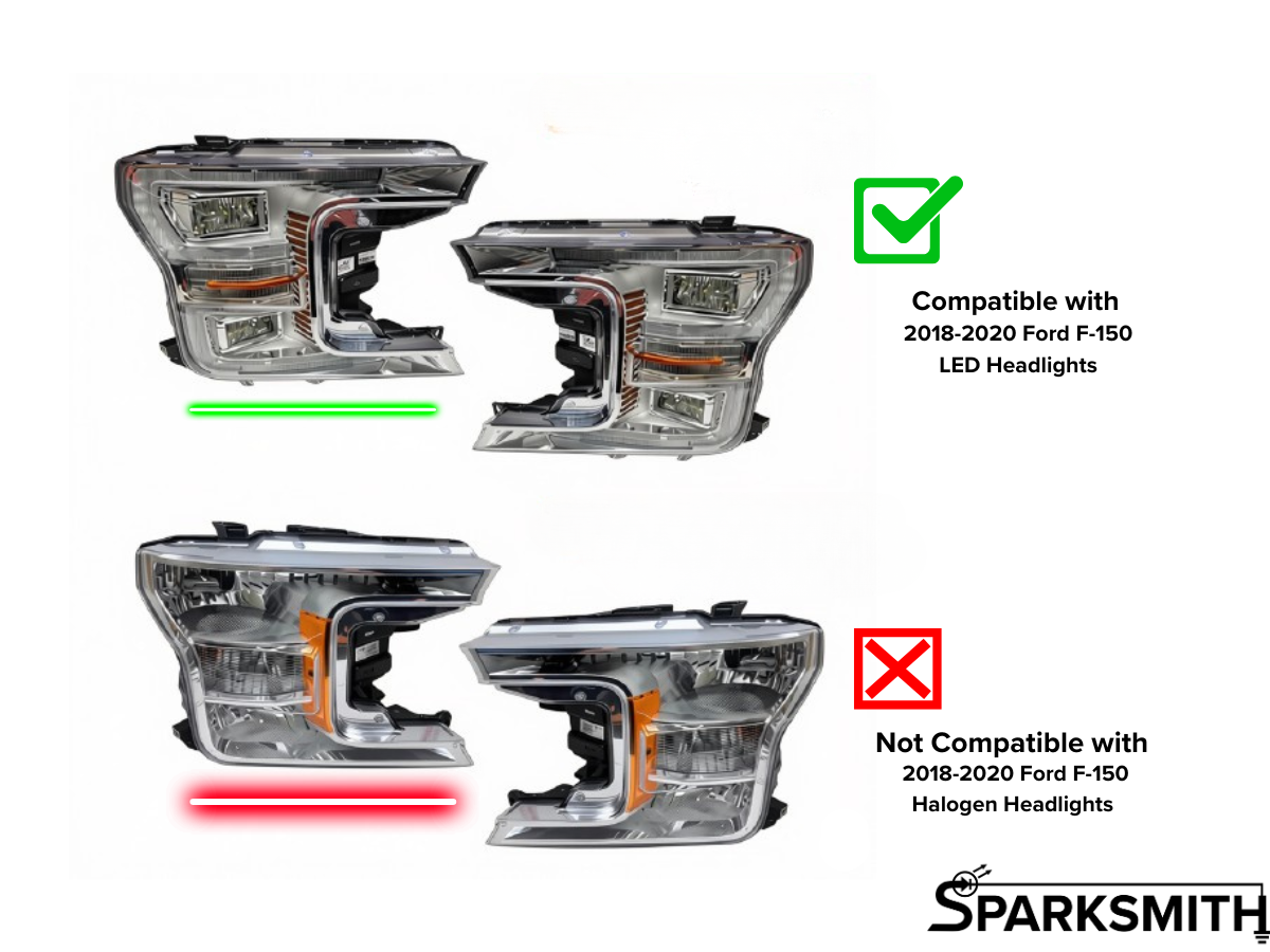 FORD F150 PARKING LIGHTS ADAPTER FOR LED HEADLIGHTS (2018-2020)