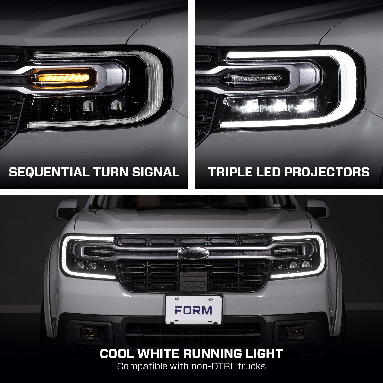 2022-2024 Ford Maverick Sequential LED Projector Headlights
