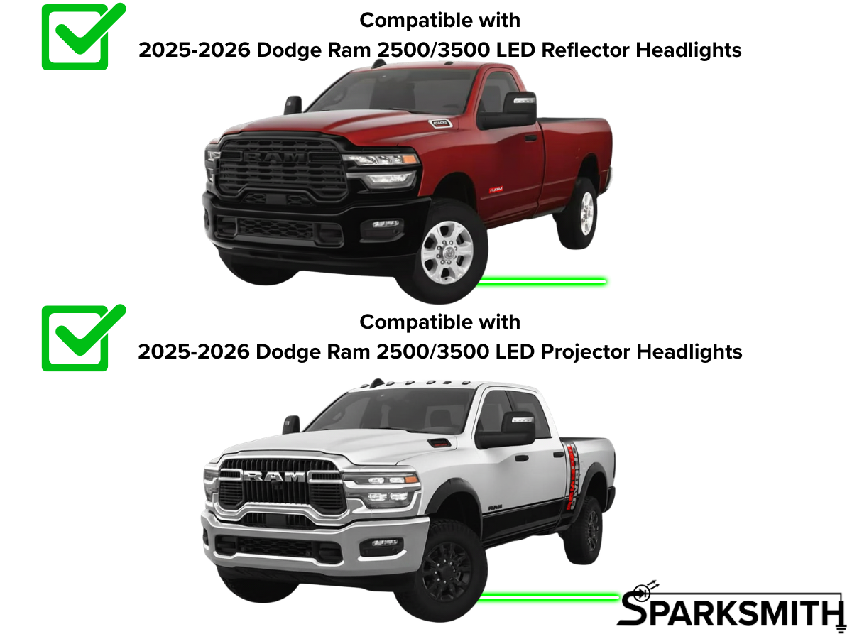 Dodge Ram 2500 & 3500 DRL Adapter for LED Headlights (2025-2026)