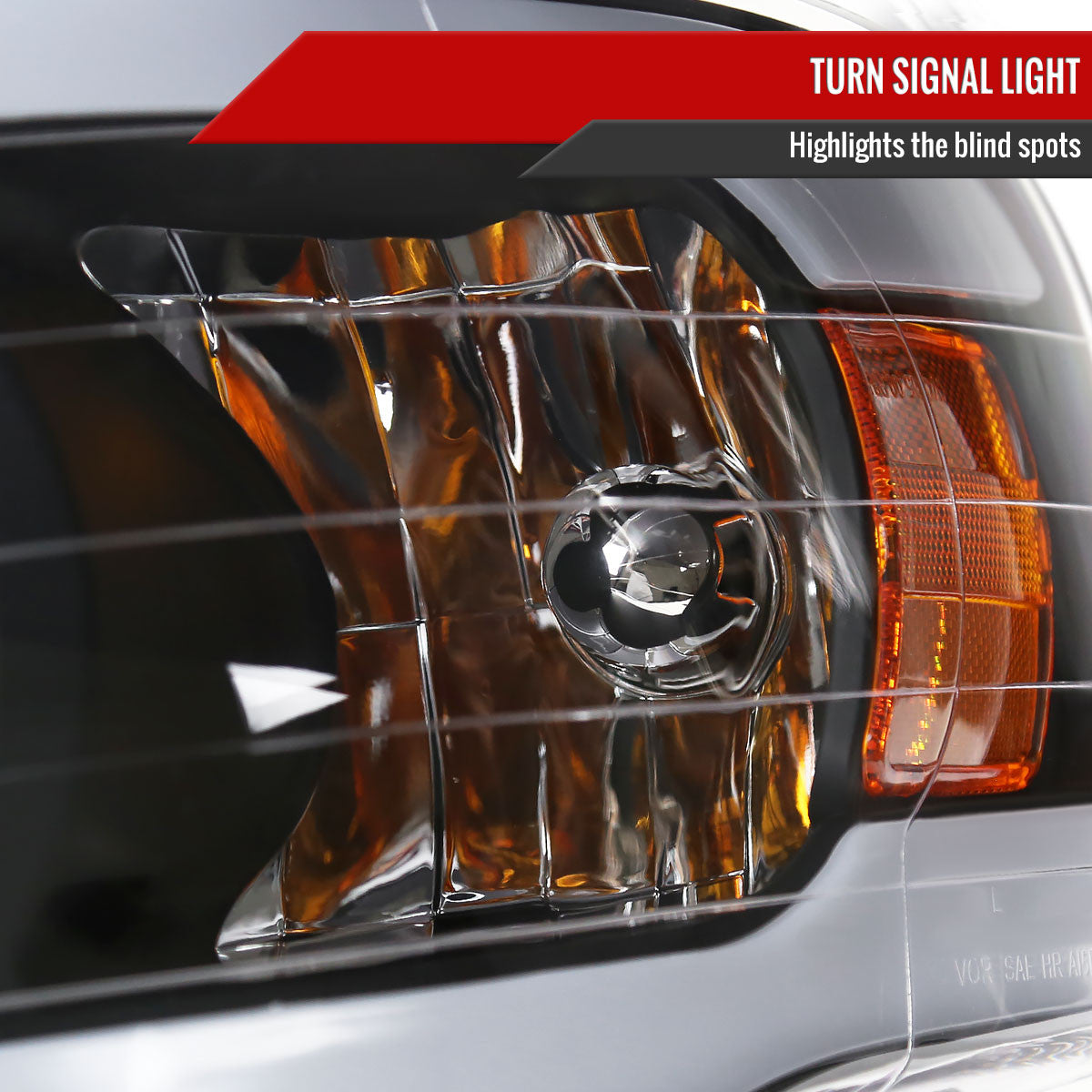 2002-2005 Dodge Ram 1500 / 2003-2005 Dodge Ram 2500 / 3500 LED Tube Projector Headlights(Matte Black Housing/Clear Lens)