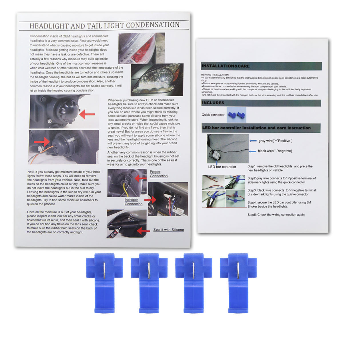 2006-2008 Dodge RAM 1500/ 2006-2009 Dodge RAM 2500/3500 LED Tube Projector Headlights (Matte Black Housing/Clear Lens)