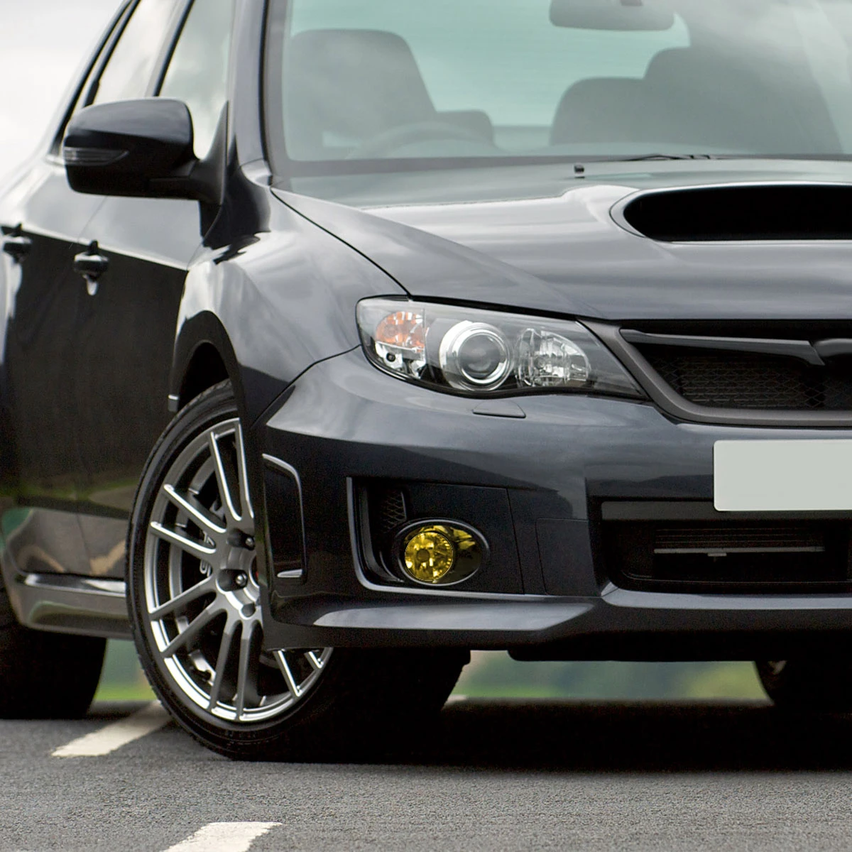 2008-2011 Subaru Impreza WRX 9006 HB4 Fog Lights Kit w/ Switch & Wiring Harness (Chrome Housing/Yellow Lens)