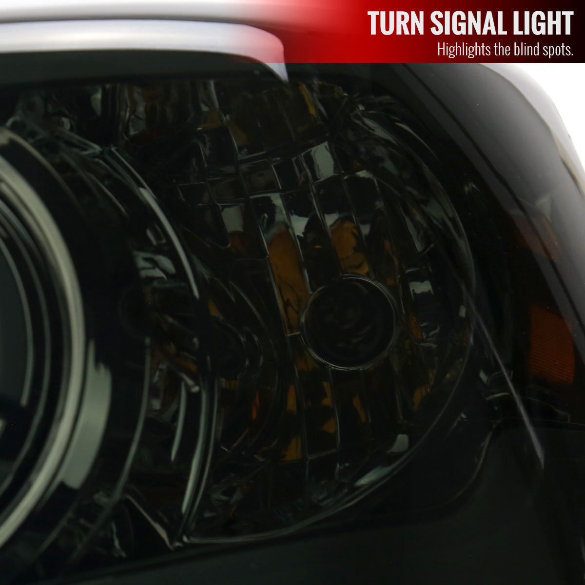 2006-2008 Dodge RAM 1500/ 2006-2009 Dodge RAM 2500/3500 LED Tube Projector Headlights (Chrome Housing/Smoked Lens)