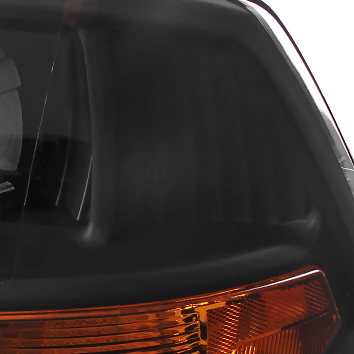 2009-2018 Dodge RAM 1500 / 2019-2021 RAM Classic / 2010-2018 RAM 2500 3500 Retro Style Projector Headlights (Matte Black Housing/Clear Lens)