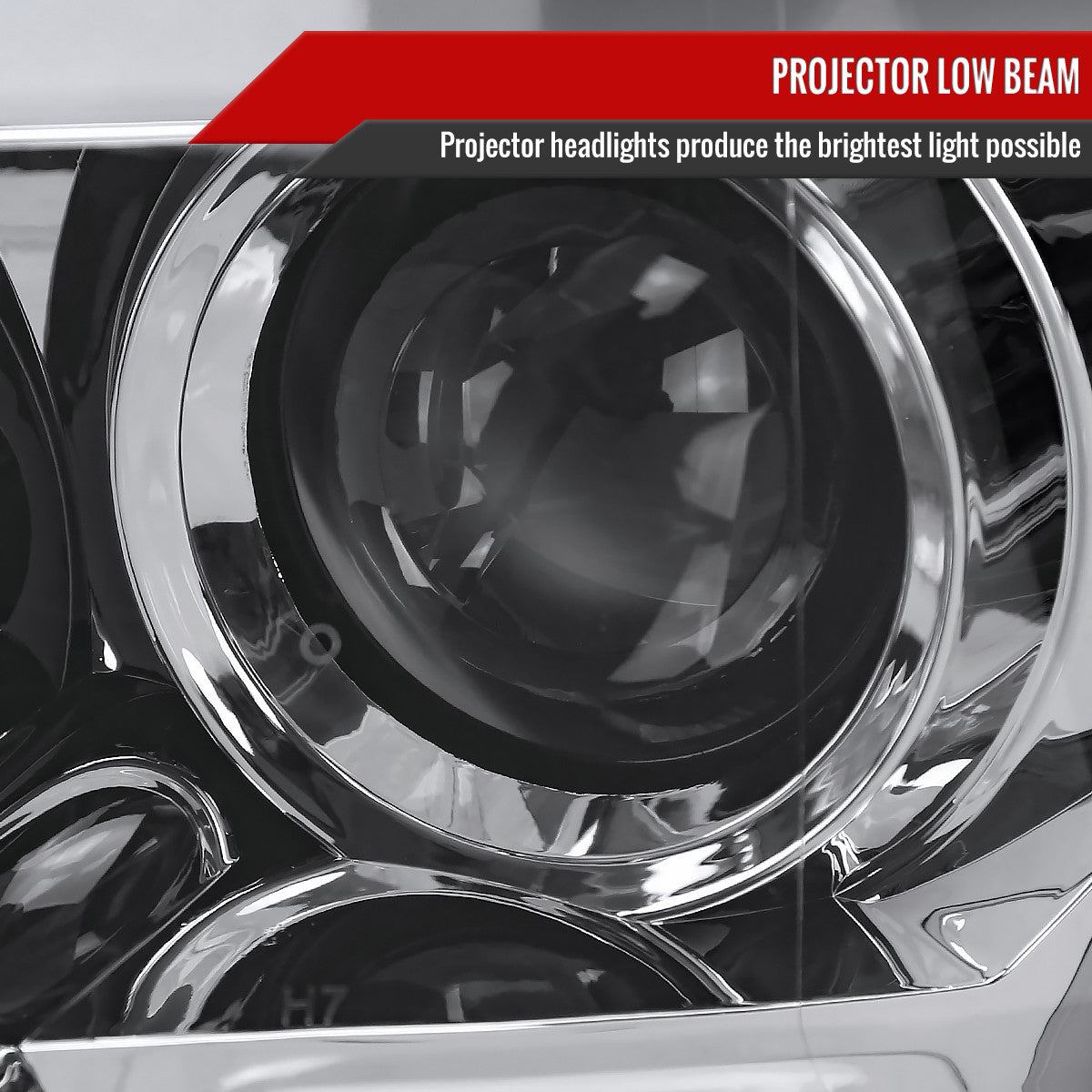 2015-2017 Ford F-150 LED Bar Projector Headlights - RS (Chrome Housing/Clear Lens)