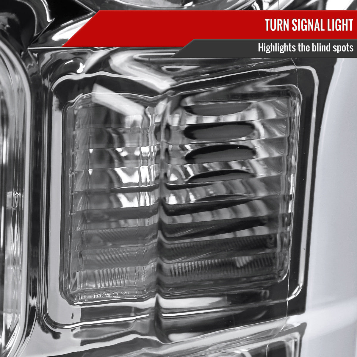 2015-2017 Ford F-150 LED Bar Projector Headlights - RS (Chrome Housing/Clear Lens)