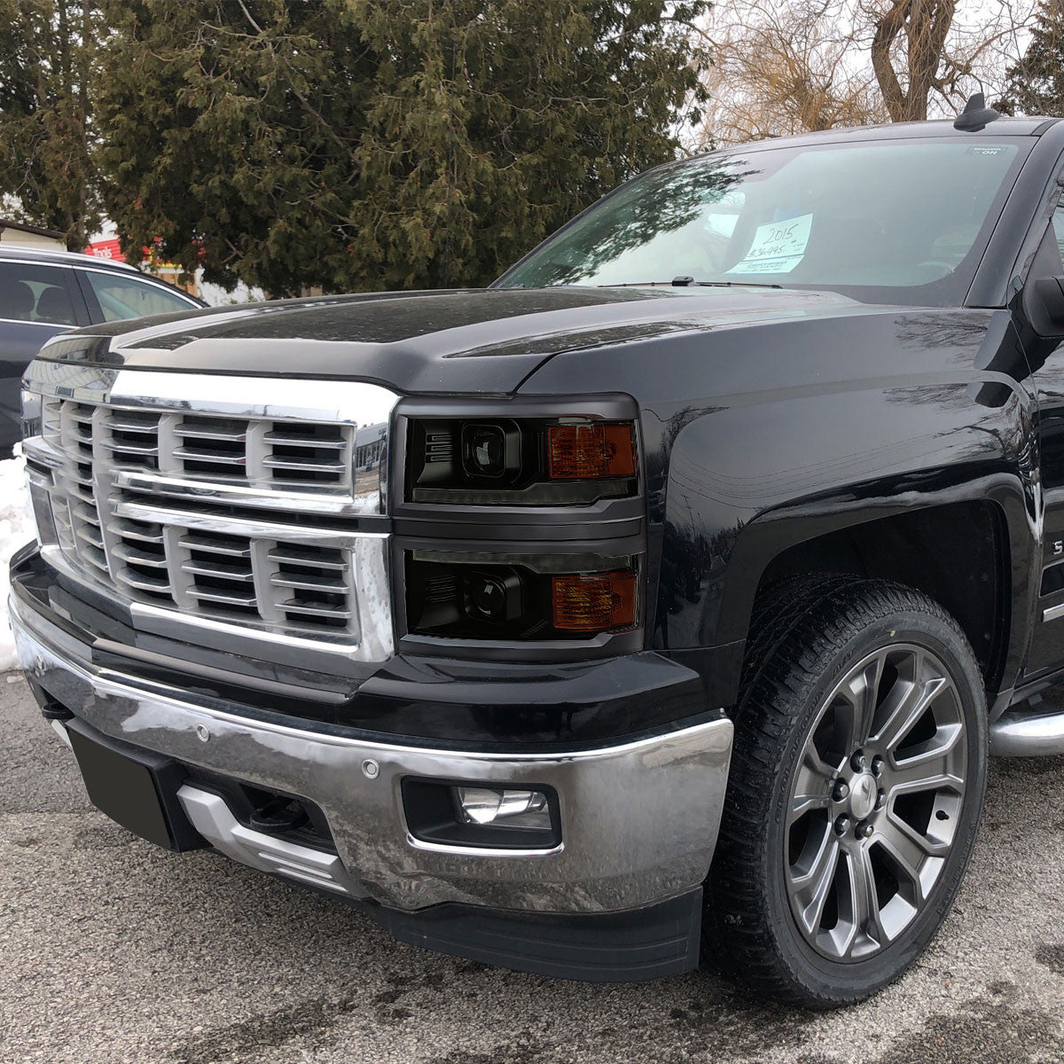 2014-2015 Chevrolet Silverado 1500 Animated/Switchback Sequential LED Bar Projector Headlights
