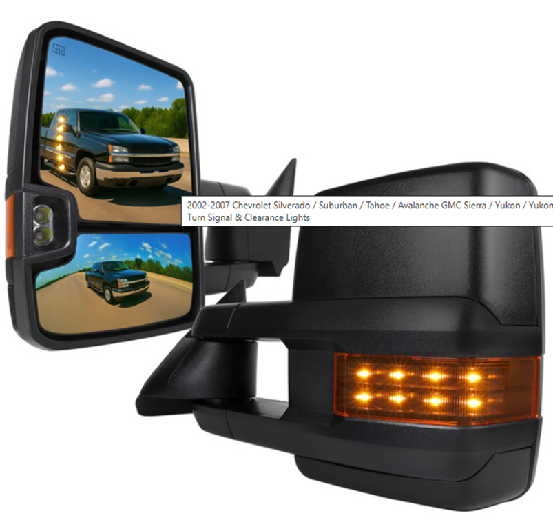 2003-2007 Silverado Power Heated Tow Mirrors