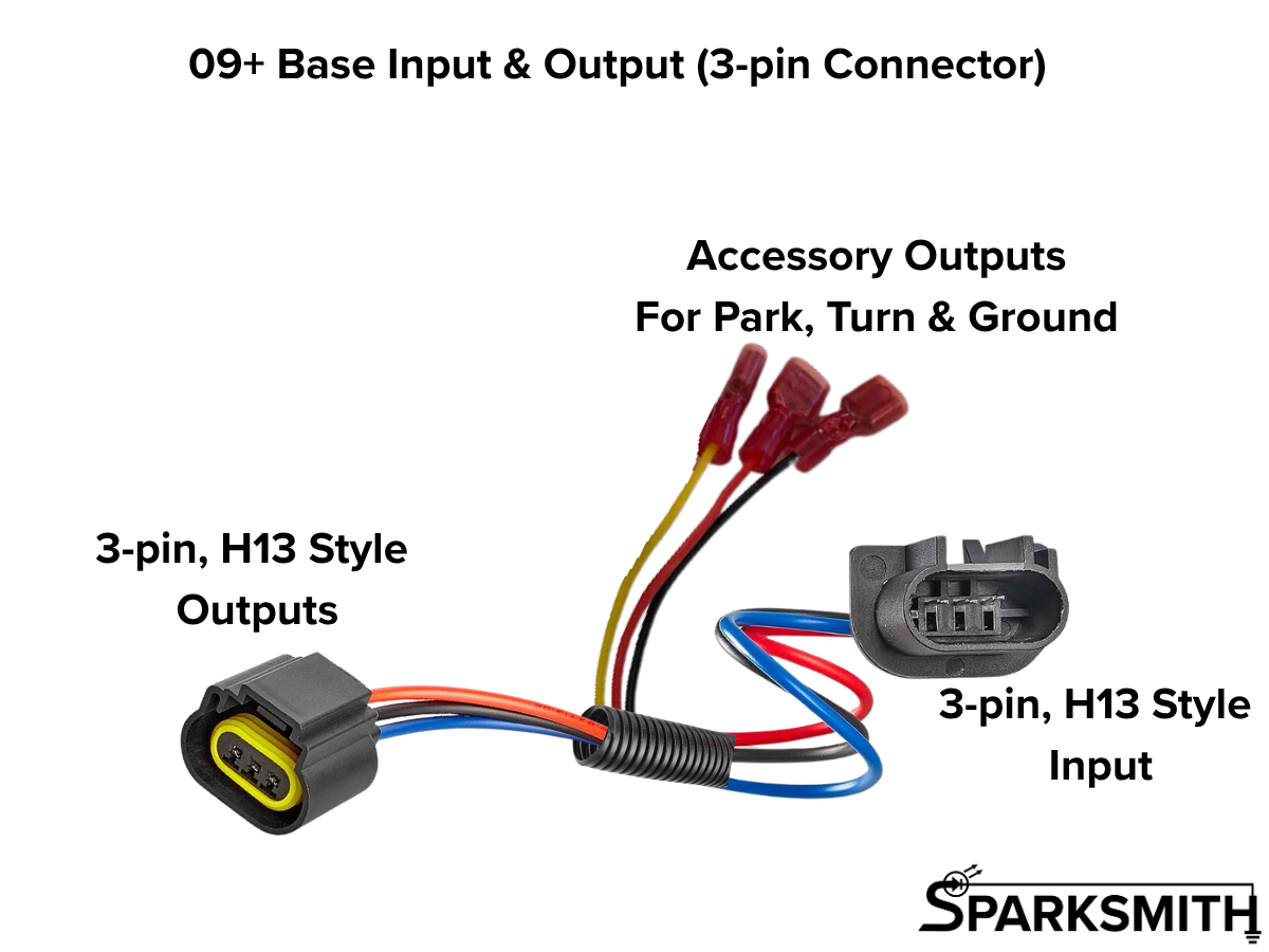 Dodge Ram 4th Gen Headlight Accessory Power Adapters (2009-2024)