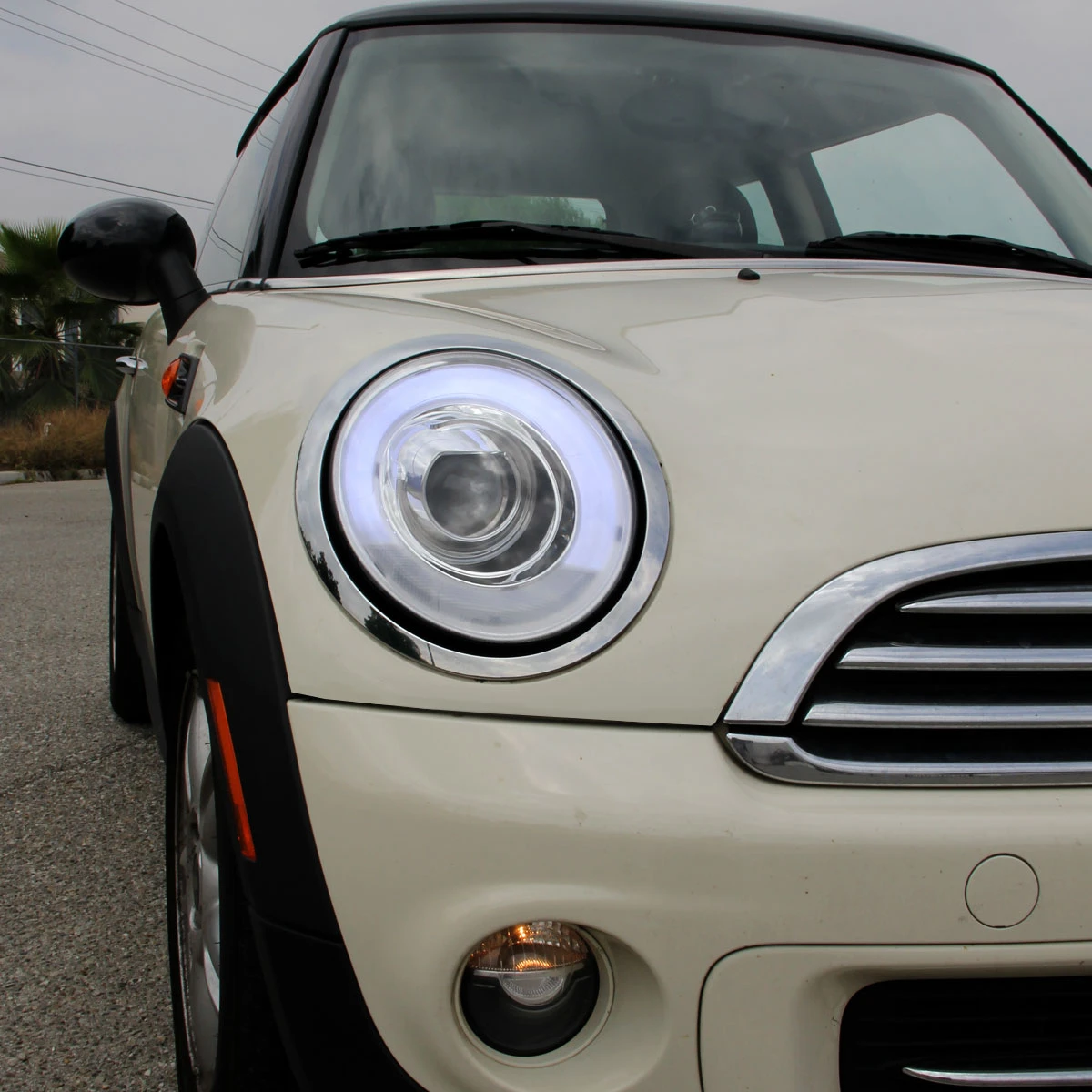 2007-2015 Mini Cooper R55 R56 R57 R58 R59 Projector Headlights w/ LED Turn Signal Lights (Chrome Housing/Clear Lens)