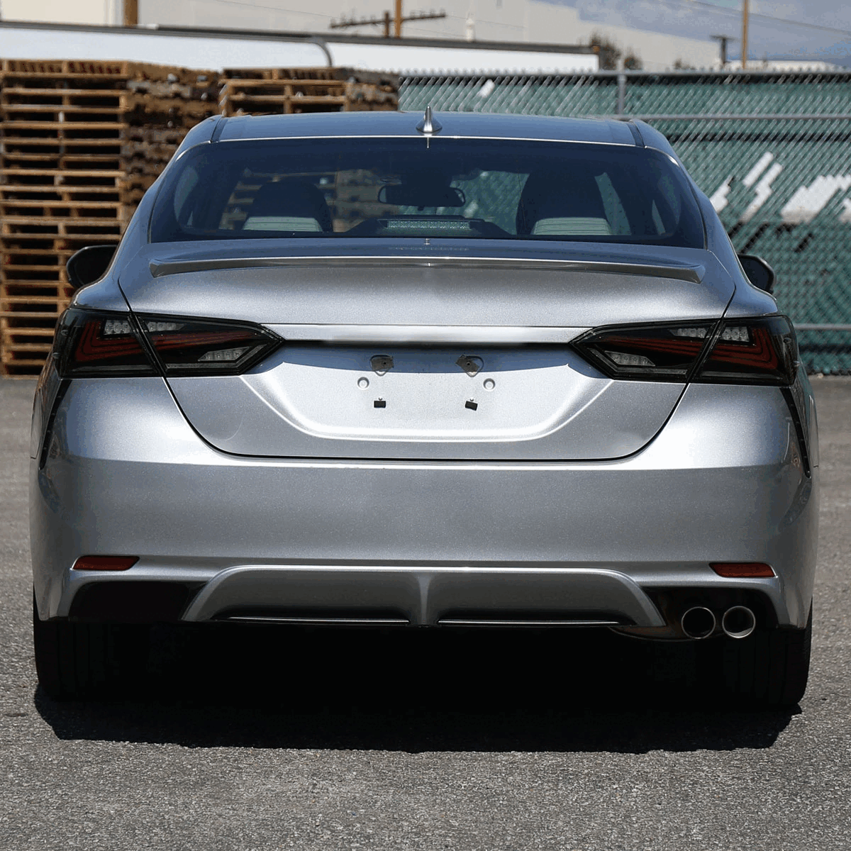 2018-2022 Toyota Camry LED Tail Lights w/ Sequential Signal Lamps (Glossy Black Housing/Smoked Lens)